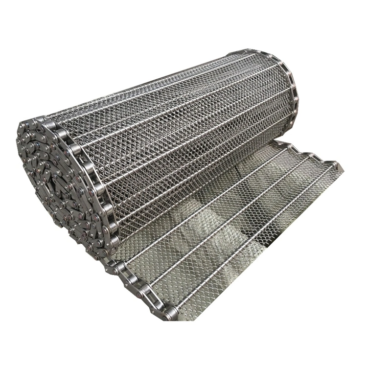 Chain Driven Mesh Belt Stainless Steel Conveyor Belt for Freezer Food Process