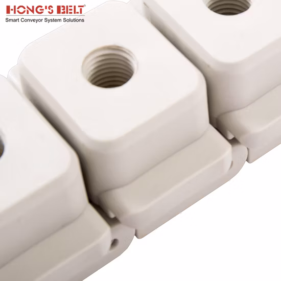パッケージおよび物流業界に使用されるプラスチックコンベヤ工業用ベルトチェーン (HarPT280)